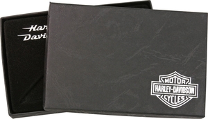 Harley Davidson / ハーレーダビッドソン　化粧箱　ギフトボックス　134×88×23(mm) (検索ワード: バイク ギフト 小物入れ 紙箱 空箱 )