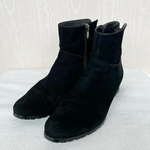 Kanematsu Ginza kanematsu short boots suede black 23cm