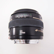 【良品】Canon EF50mm F1.4 USM フードES-71付き 単焦点レンズ キャノン ULTRASONIC (AA15) _画像4