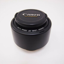 【良品】Canon EF50mm F1.4 USM フードES-71付き 単焦点レンズ キャノン ULTRASONIC (AA15) _画像6