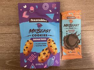 【日本未発売】【アメリカ限定】Mr.Beast クッキー チョコバー オートミール レーズン Cookies Chocolate シーソルト