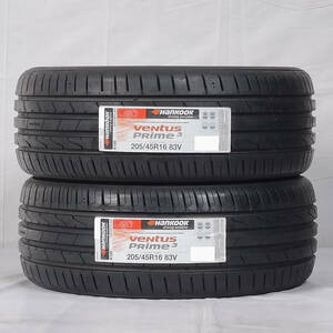 ●送料無料 205/45R16 83V HANKOOK ハンコック ベンタス VENTUS PRIME3 K125 20年製 正規品 2本セット 税込 \8,000 より 1