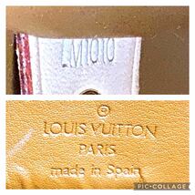 LOUIS VUITTON 美品 ヒューストン ヴェルニ ハンド バッグ トート バッグ ショルダー モノグラム マット ブラック ブラウン ヴィトン _画像9