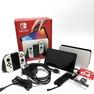 任天堂【Nintendo】 HEG-001 Nintendo Switch　有機ELモデル ホワイト ELECOM SDカード付き 64GB