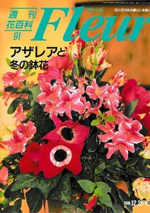 ■送料無料■Y22■週刊花百科　Fleur　フルール　No.91　アザレアと冬の鉢花■（概ね良好/小口天にシミ有り）