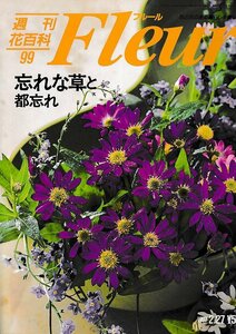 ■送料無料■Y22■週刊花百科　Fleur　フルール　No.99　忘れな草と都忘れ■（概ね良好/小口天にシミ有り）