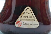 A547Z86R【未開栓】 Hennessy X.O. COGNAC 1L 40% ゴールドキャップ ブランデー 箱付き 古酒 アルコール コレクション 現状保管品_画像8