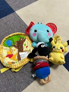 わらいぶくろベイビーズぞう&ひつじのショーン&ピカチュウ&プーさんリュック