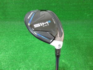 6812【TaylorMade】SIM2 MAX U6 28度 TENSEI BLUE TM60(R)装着 シム2 マックス テンセイ ブルー UT ハイブリッド 6U #6 H6 きれいめ 中古品