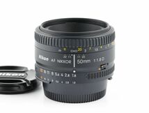 05221cmrk Nikon AF NIKKOR 50mm F1.8D 単焦点 標準レンズ Fマウント_画像1