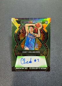 NBA 2022-23 Panini Obsidian Rookie Green Eruption Chet Holmgren #/25 限定 直筆サインカード / Auto