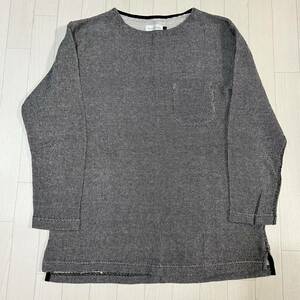 シンプル ベーシック ニット カットソー ニットソー 長袖Tシャツ コットンニット