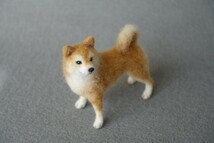 小さな柴犬　9cm　羊毛フェルト　日本犬　手乗りサイズ　ミニチュア　ハンドメイド_画像5