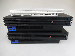 ジャンク　PS2本体のみ（厚型2・薄型1）　3台セット　SCPH70000・18000・10000