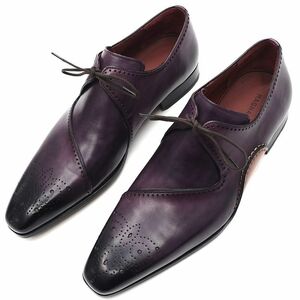 A05217 新品 MAGNANNI/オパンカ製法 レザーシューズ 【サイズ：40】 ダークパープル パティーヌ シューズ マグナーニ