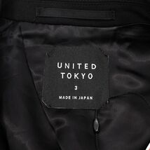 B0555S 新品 UNITED TOKYO/エヴァンゲリオン Outlast ジャケット【サイズ：3】ブラック テーラード ストレッチ ユナイテッド トウキョウ_画像4