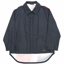 B0506S 新品 PUBLIC TOKYO/エヴァンゲリオン シャツジャケット ブルゾン【サイズ：FREE】チャコール オーバーサイズ EVANGELION_画像2