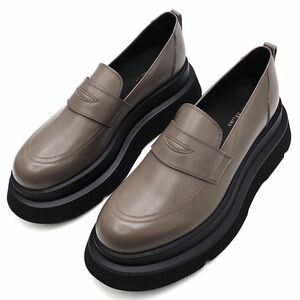 B0574S новый товар UNITED TOKYO/ двойной подошва Loafer [ размер :3] тауп Brown кожа обувь толщина низ united Tokyo 