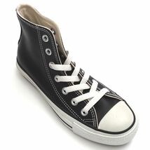 H0411YB2 未使用品訳あり CONVERSE/ALL STAR レザースニーカー【サイズ：22cm】ブラック 1B908 オールスターハイ コンバース レディース_画像3