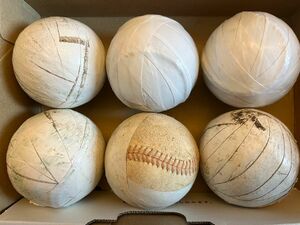 【6球】テープ巻き 硬式球 野球 ボール 硬球 練習球