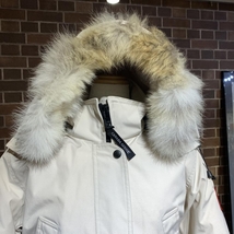 CANADA GOOSE カナダグース 6660L トリリウム パーカー ダウンジャケット コヨーテファー ホワイト レディース サイズM 管理HS36157_画像4