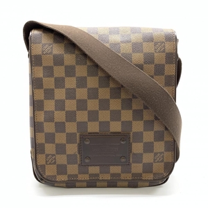 LOUIS VUITTON ルイヴィトン N51210 ブルックリンPM ダミエ ブラウン ショルダーバッグ 斜め掛け メッセンジャー メンズ 管理RT36247