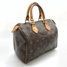 LOUIS VUITTON ルイヴィトン M41528 スピーディ25 モノグラム ハンドバッグ ミニボストン レディース ブラウン 管理RT36469_画像2