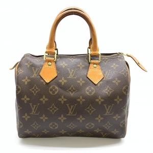 LOUIS VUITTON ルイヴィトン M41528 スピーディ25 モノグラム ハンドバッグ ミニボストン レディース ブラウン 管理RT36469