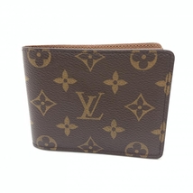 LOUIS VUITTON ルイヴィトン M60895 ポルトフォイユ・ミュルティプル モノグラム 二つ折り長財布 コンパクト 札カード入れ 管理RT36296_画像1