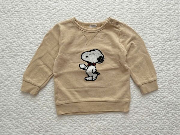 スヌーピー snoopy サガラトレーナー 80cm