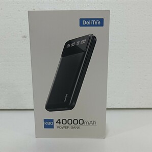 モバイルバッテリー 大容量 軽量 40000mAh 急速充電 2台同時充電 小型 携帯充電器 充電器 残量表示 防災グッズ y1101-1の画像1