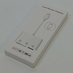 【送無】iPhone SDカードリーダー 3in1 USB/SD/TF変換アダプタ 設定不要 写真/ビデオ USB3.0 高速 双方向転送 iPad y1101-1