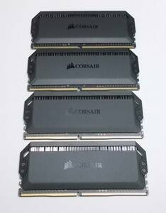 CORSAIR　DOMINATOR PLATINUM RGB　DDR4-3600 PC4-28800　8GB x4本セット（合計32GB）　XMP対応　DDR4メモリ　動作OK　即決　送料無料