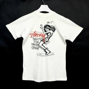 オリジナル 1991 ビンテージ 【Stussy】ステューシー 【SMOOTH GROOVE 】 スムース グルーヴ Tシャツ　ツイストガールTシャツ