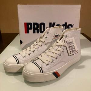 ラスト1足■新品■ホワイト レザー PRO-Keds/プロケッズ【ロイヤルアメリカ/WH/27.0cm】 ハイカット スニーカー■箱入り/未使用