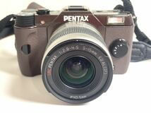 PENTAX ペンタックスQ10 デジタルカメラ ブラウン 本体 充電器 通電確認済み KD_画像2