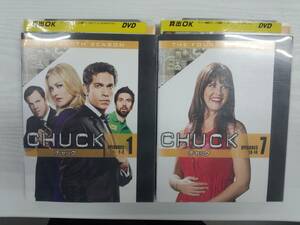 YD4579　DVD【CHUCK チャック フォース・シーズン 1～12 (全12枚)】☆（出演ザッカリー・リーヴァイ他）☆現状渡し※ケース無し発送