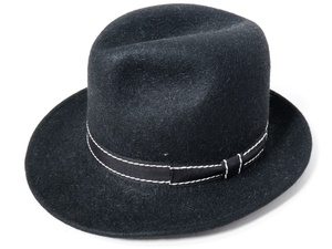 ORGLORYオアグローリー(TOPKNOTトップノット) Long Brim Fedoraラビットファーロングブリムハット新品[MHWA69936]