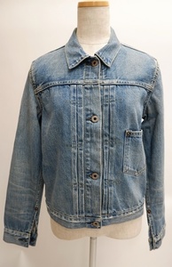 レミレリーフREMI RELIEF 1st denim jacket ヴィンテージ加工デニムジャケットGジャン[LJKA61776]