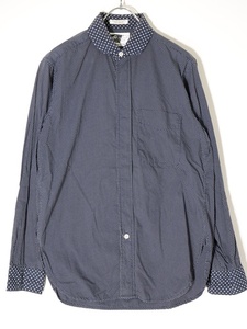 ENGINEERED GARMENTS エンジニアードガーメンツ Rounded Collar Shirt Polka Dotラウンドカラーポルカドットシャツ[MSHA68748]