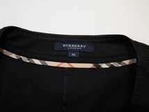 BURBERRY LONDONバーバリーロンドン ノーカラーコットンストレッチペプラムジャケット[LJKA62613]_画像6