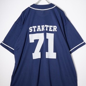 STARTERスターター MESH BASEBALL SHIRT半袖ベースボールシャツ新品 [MSHA72664]の画像1