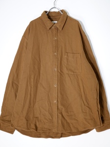 スティーブンアランSTEVEN ALAN 2019AW 10s TWILL REGULAR COLLAR SHIRT-LOOSE/シャツ(ヘビーコットンツイル)[MSHA69563]