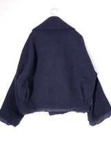 tricot COMME des GARCONSトリココムデギャルソン 縮絨ウールアルパカショートコート Pコート [LCTA73630]_画像2