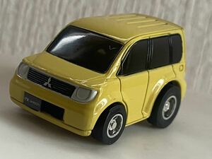 ディーラー特注 三菱 eKワゴン イエロー プルバックカー ミニカー カラーサンプル MITSUBISHI ek WAGON