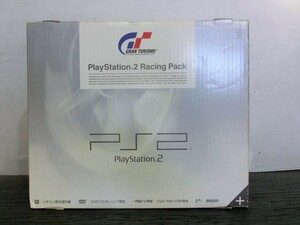 【KM15-01】【100サイズ】PS2 プレイステーション2 レーシングパック 本体セット/ゲーム機/通電可/ジャンク/※外箱傷み有