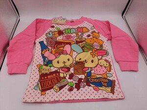 G【MK3-95】【送料無料】sanrio/サンリオ/ウサハナ/タグ付/トレーナー/110㎝/※汚れあり