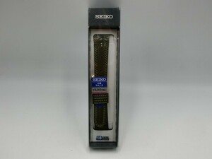 【HW68-86】【送料無料】未使用/SEIKO セイコー 18mm モスグリーン DEG1 牛革スムース レザーベルト/※パッケージ傷み有