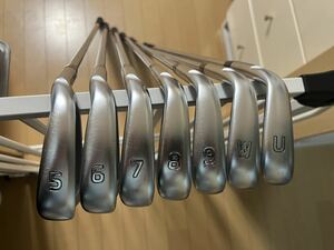 ping i210 緑ドット　モーダス105S #5〜UW 7本セット