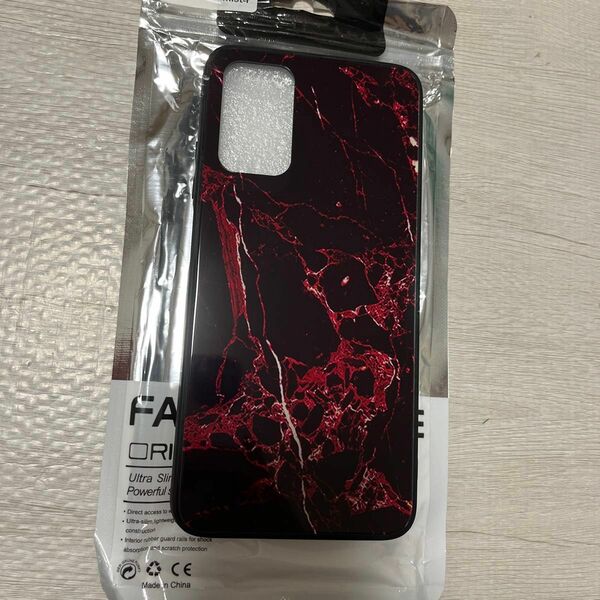 Xiaomi Redmi 9T ケース カバー ハードケース 赤 大理石
